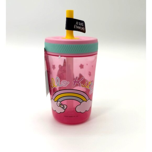 Hello Kitty Leak-Proof 15oz Unicorn Zak! Everyday Smiles BPA-Free Tumbler With S - Picture 3 of 7